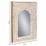 Wall mirror Alexandra House Living Cream Mango wood 6 x 60 x 87 cm-2