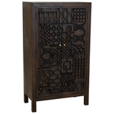 Cupboard Alexandra House Living Brown Wood 35 x 140 x 78 cm-0