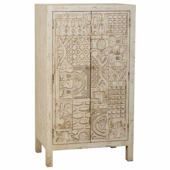 Cupboard Alexandra House Living White Wood 35 x 140 x 78 cm-0