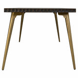 Table Alexandra House Living Brown 90 x 76 x 180 cm-5