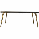 Table Alexandra House Living Brown 90 x 76 x 180 cm-4