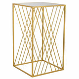 Corner table Alexandra House Living Gold 40 x 70 x 40 cm-0