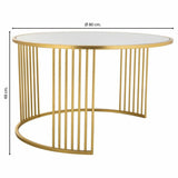 Centre Table Alexandra House Living Gold Iron Mirror MDF Wood 80 x 48 x 80 cm-5