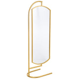 Free standing mirror Alexandra House Living Gold Metal Iron Mirror 40 x 162 x 62 cm-6