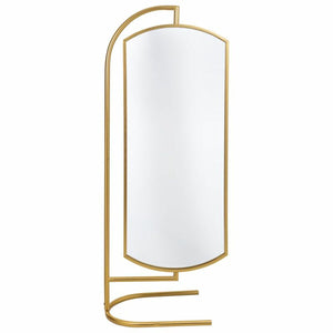 Free standing mirror Alexandra House Living Gold Metal Iron Mirror 40 x 162 x 62 cm-0