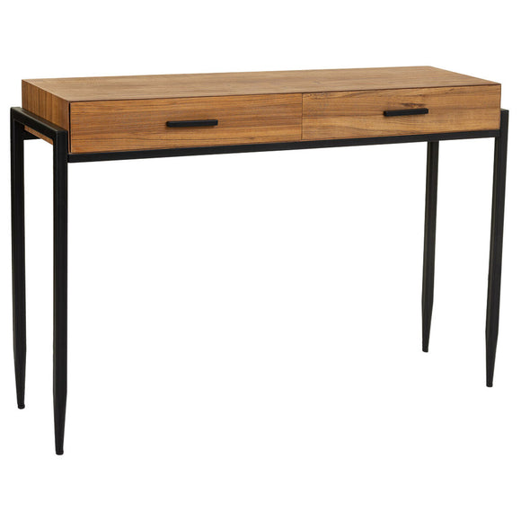 Hall Table with Drawers Alexandra House Living Brown Iron Plate Fir wood 34 x 81 x 120 cm-0