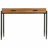 Hall Table with Drawers Alexandra House Living Brown Iron Plate Fir wood 34 x 81 x 120 cm-6