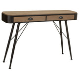 Hall Table with Drawers Alexandra House Living Brown Wood Iron Fir wood 32 x 80 x 120 cm-0