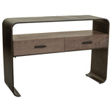 Hall Table with Drawers Alexandra House Living Brown Wood Iron Plate Fir wood 37 x 82 x 122 cm-6