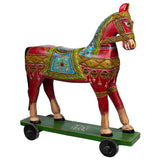 Decorative Figure Alexandra House Living Mango wood Horse 36 x 96 x 86 cm-0