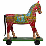 Decorative Figure Alexandra House Living Mango wood Horse 36 x 96 x 86 cm-7