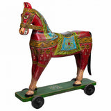 Decorative Figure Alexandra House Living Mango wood Horse 36 x 96 x 86 cm-4