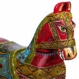 Decorative Figure Alexandra House Living Mango wood Horse 36 x 96 x 86 cm-3