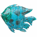 Decorative Figure Alexandra House Living Blue Mango wood Fish 10 x 80 x 105 cm-2