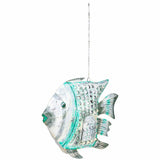 Decorative Figure Alexandra House Living White Green Mango wood Fish 15 x 65 x 80 cm-5