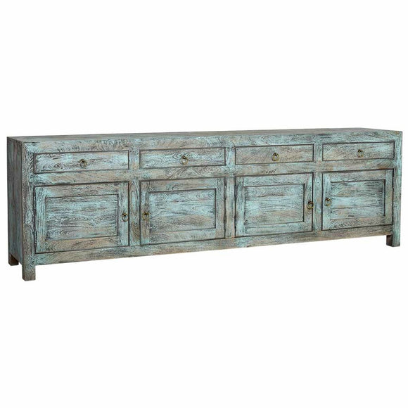 Sideboard Alexandra House Living Black Green Mango wood 40 x 70 x 240 cm-0