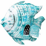 Decorative Figure Alexandra House Living Blue Mango wood Fish 15 x 83 x 107 cm-7