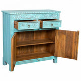 Sideboard Alexandra House Living Blue Mango wood 41 x 101 x 101 cm-3