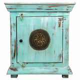 Nightstand Alexandra House Living Black Green 35 x 60 x 55 cm-6