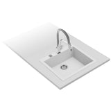 Sink with One Basin Teka Forsquare 50.40 TG White-2