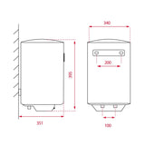 Kettle Teka EWH 15 C White 1500 W 15 L Ceramic Enamelled Steel-1