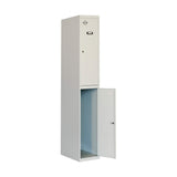 Locker Simon Rack Metal Light grey 2 Compartments (180 x 30 x 50 cm)-0