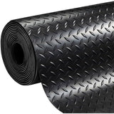 Carpet Exma Black Natural rubber 1 x 10 m Diamonds-0