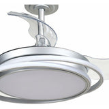 Ceiling Fan CristalRecord Silver 40 W Ø 40 cm-4