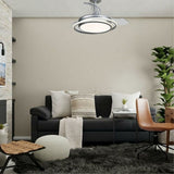 Ceiling Fan CristalRecord Silver 40 W Ø 40 cm-3