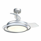 Ceiling Fan CristalRecord Silver 40 W Ø 40 cm-0