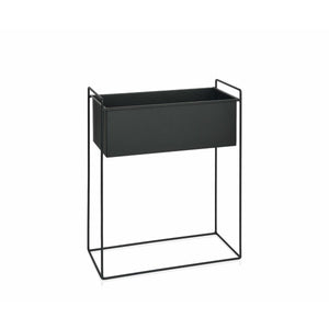 Planter with stand Alexandra House Living Black Metal 51 x 24 x 65 cm-0