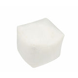 Pouffe Alexandra House Living White 50 x 40 x 50 cm Squared-3