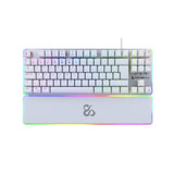 Keyboard Newskill Spanish Qwerty White LED RGB-1