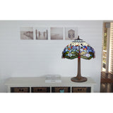 Desk lamp Viro Belle Epoque Blue Zinc 60 W 40 x 62 x 40 cm-2