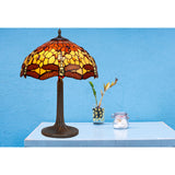 Desk lamp Viro Bell Amber Zinc 60 W 40 x 62 x 40 cm-2