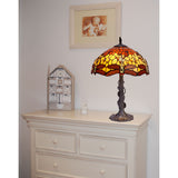 Desk lamp Viro Belle Amber Amber Zinc 60 W 40 x 60 x 40 cm-9