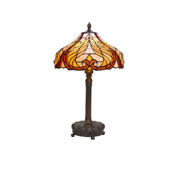 Desk lamp Viro Dalí Amber Zinc 60 W 40 x 60 x 40 cm-0