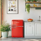 Combined Refrigerator Cecotec Bolero CoolMarket 2D Origin 86 Red E 86 L Red-4