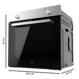 Built-in oven Cecotec Hexa C126000 Inox A 2800 W 77 L-5