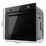 Oven Cecotec Bolero Hexa C136000 Glass Black Time 2800 W 77 L-1