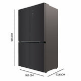 Combined Refrigerator Cecotec 	Bolero CoolMarket 4D 490 Glass 490 L-1