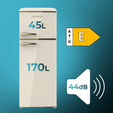 Cecotec fridge freezer beige 215 L Bolero CoolMarket 2D Origin 215 E-8