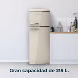 Cecotec fridge freezer beige 215 L Bolero CoolMarket 2D Origin 215 E-11