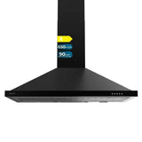 Cecotec Conventional Hood 90 cm Black Stainless Steel 650 m³/h LED Light Bolero Flux PM 906500-0