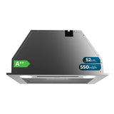 Conventional Hood Cecotec Bolero Flux IT 525500 Steel 550 m3/h-0