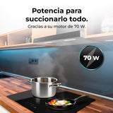 Conventional Hood Cecotec Bolero Flux TT 605500 Glass Black-8