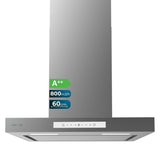 Conventional Hood Cecotec Bolero Flux TT 608000 Slim Glass White-0