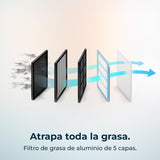 Conventional Hood Cecotec Bolero Flux TT 608000 Slim Glass White-1