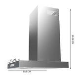 Conventional Hood Cecotec Bolero Flux TT 608000 Slim Glass White-17