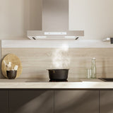 Conventional Hood Cecotec Bolero Flux TT 608000 Slim Glass White-12